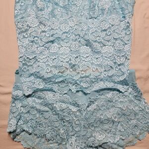 Cabernet Light Blue Lace Chemise